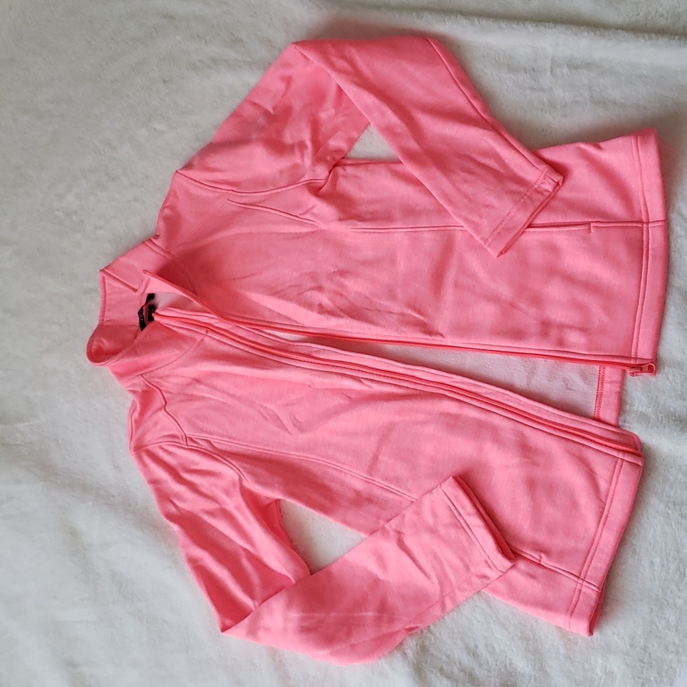 Orange highlighter pullover